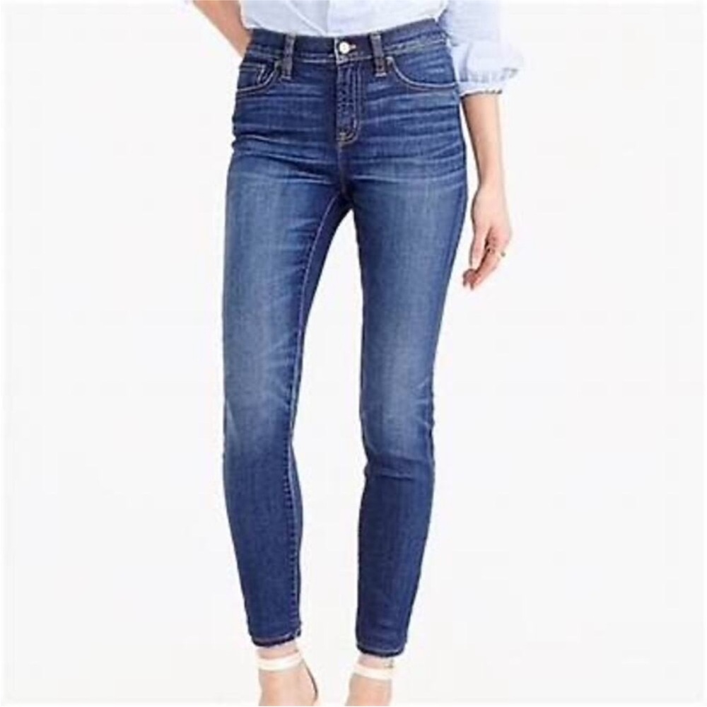 J Crew Lookout High Rise Skinny Y2K Blue Jeans Size 25
